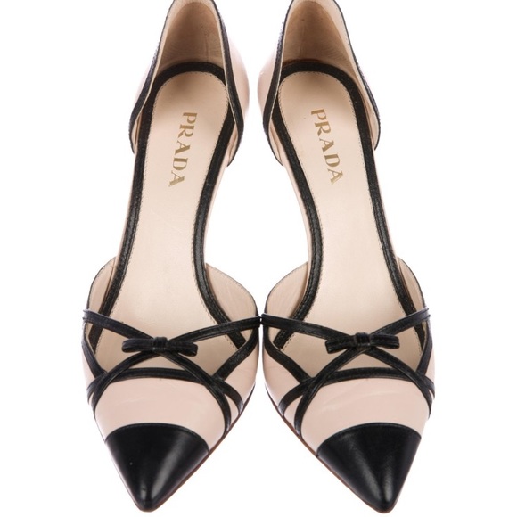 Prada Shoes - Prada authentic leather d’Orsay pumps size 7.5